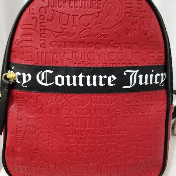 Juicy Couture Backpack Red Black Brand New with Tags - Picture 2 of 9